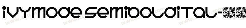 IvyMode semiBoldItal字体转换